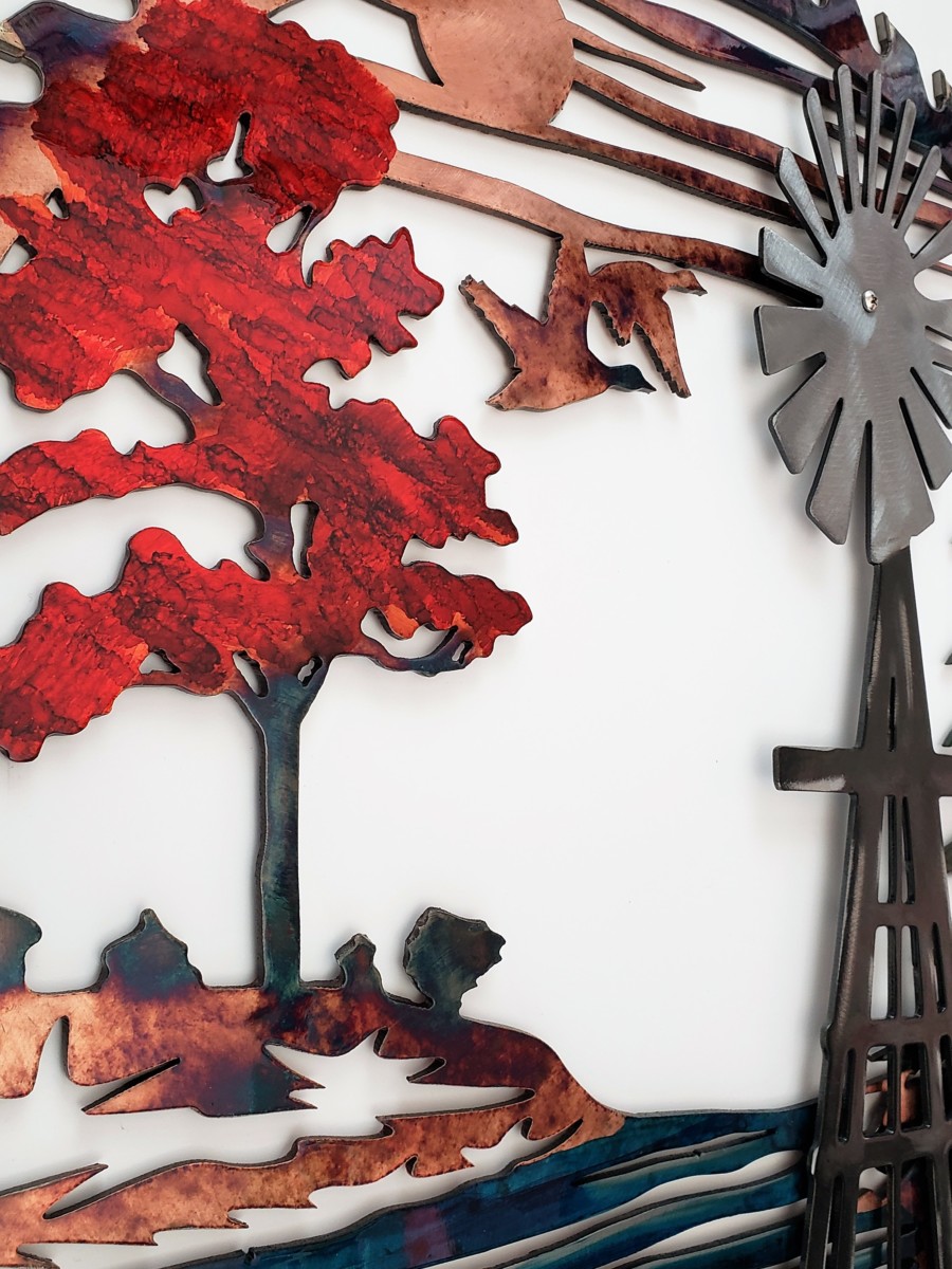 04 windmill sawblade Metal Wall Art Metal Dècor Studios