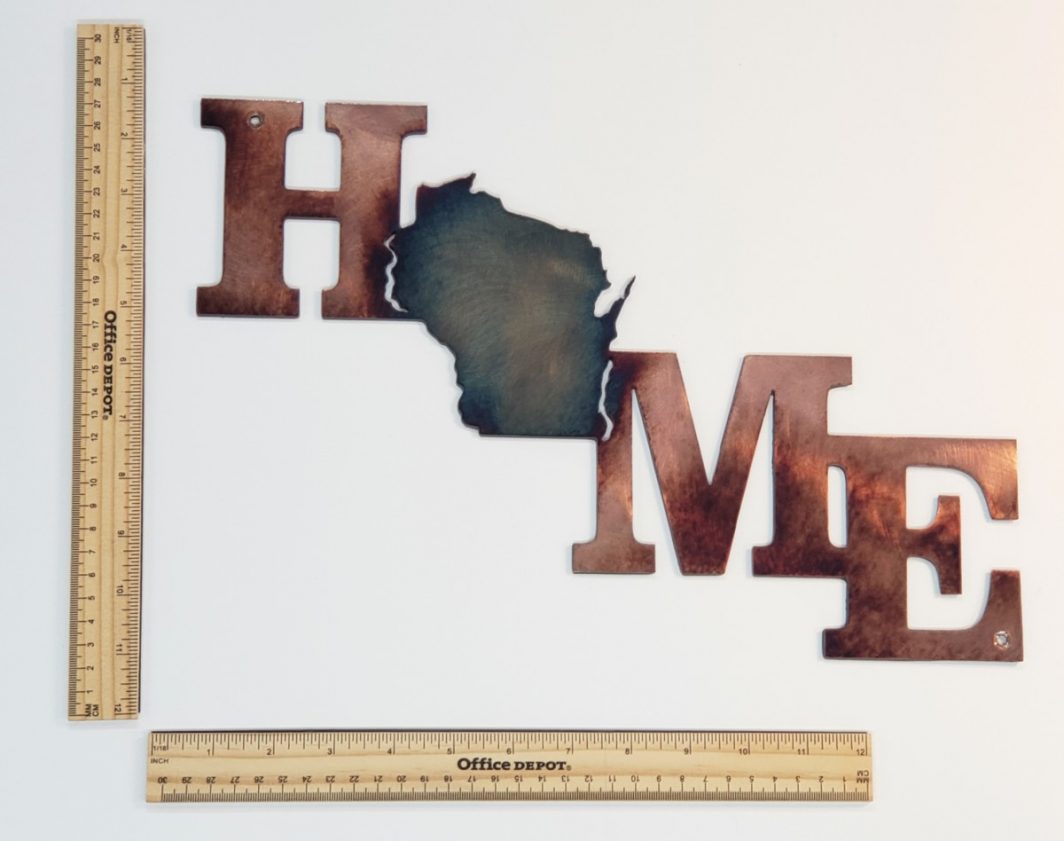 08 home is a state of mind Metal Wall Art Metal Dècor Studios Copy