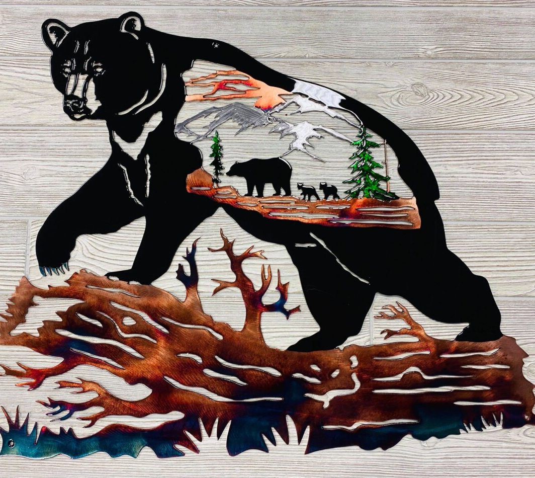 Bear metal art