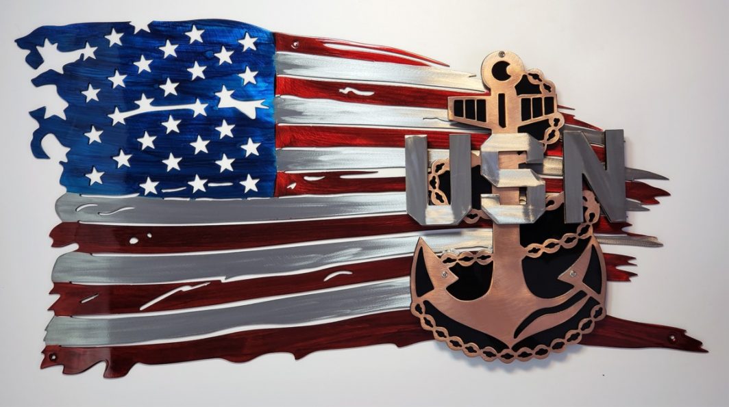 US Navy Ensign and Flag Wall Art