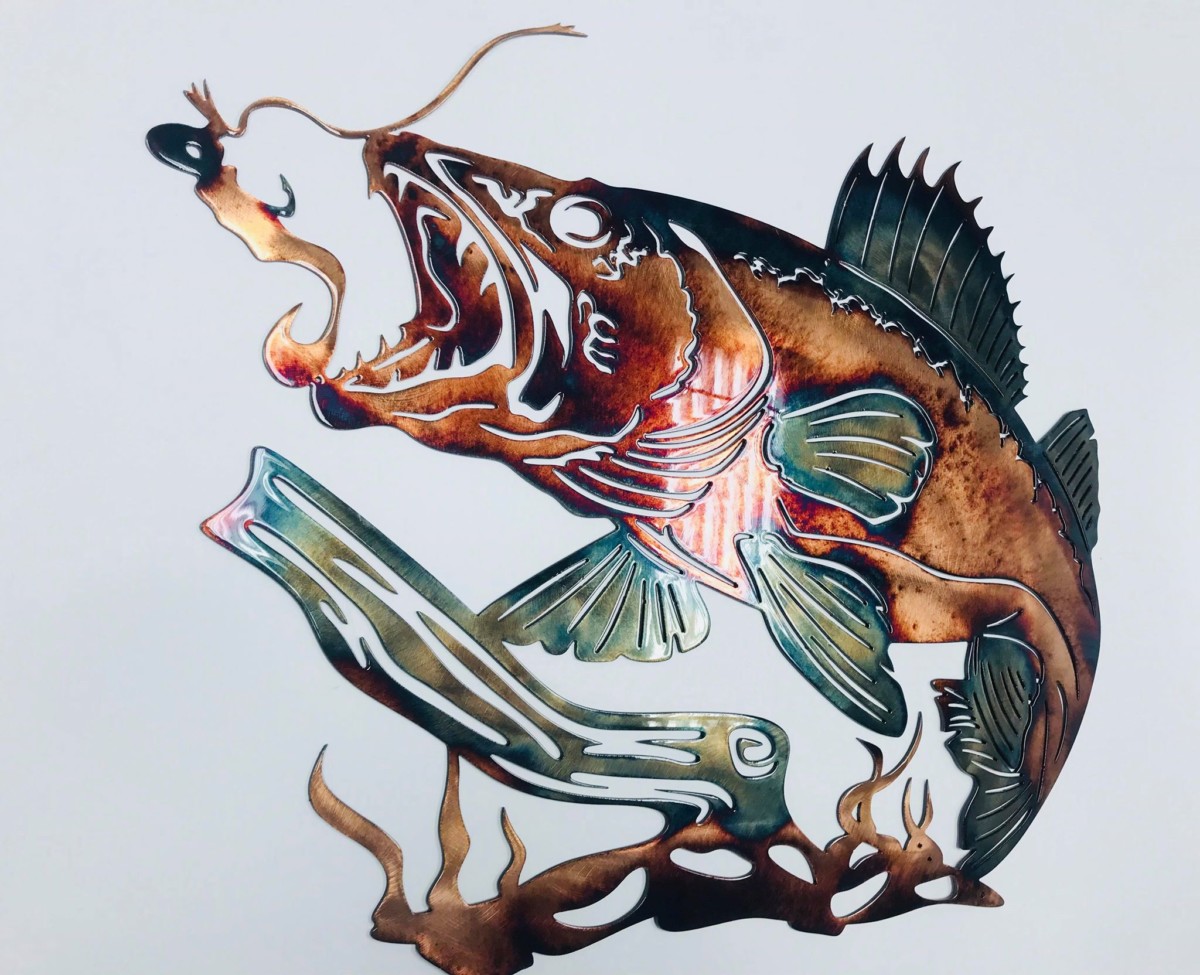 Personalized Northern Pike Fish Metal Sign Fishing Metal Wall Art